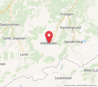 Map of Adelboden, Bern
