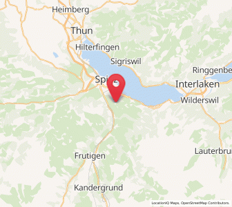 Map of Aeschi b. Spiez, Bern