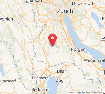 Map of Aeugst am Albis, Zurich