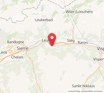 Map of Agarn, Valais