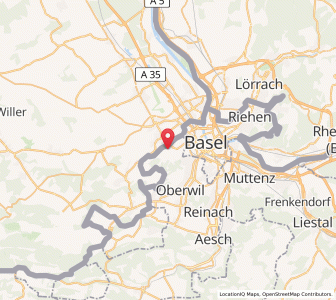 Map of Allschwil, Basel-Landschaft