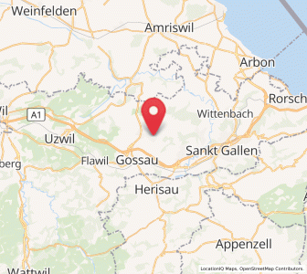 Map of Andwil, Saint Gallen