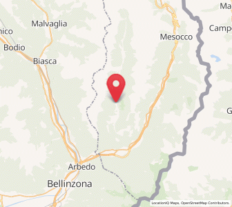 Map of Arvigo, Grisons
