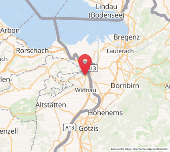 Map of Au, Saint Gallen