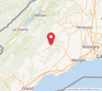 Map of Ballens, Vaud