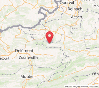 Map of Bärschwil, Solothurn