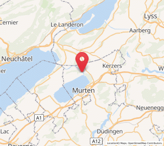 Map of Bas-Vully, Fribourg
