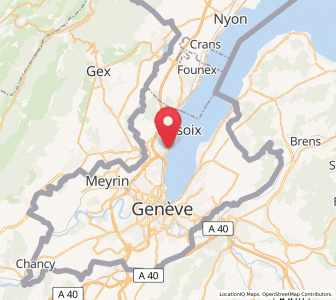 Map of Bellevue, Geneva