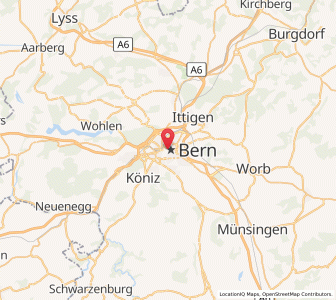 Map of Berne, Bern