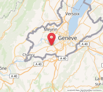 Map of Bernex, Geneva