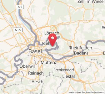 Map of Bettingen, Basel-City