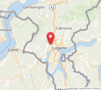 Map of Bioggio, Ticino