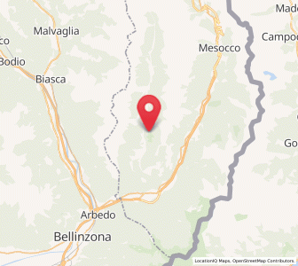 Map of Braggio, Grisons