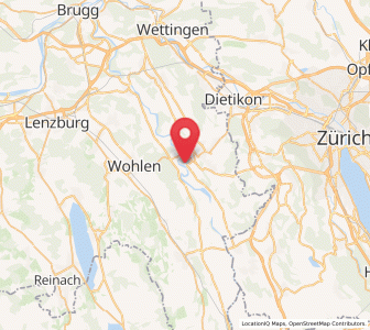 Map of Bremgarten, Aargau
