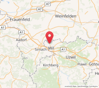Map of Bronschhofen, Saint Gallen