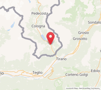 Map of Brusio, Grisons
