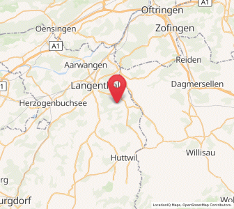 Map of Busswil bei Melchnau, Bern