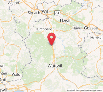 Map of Bütschwil, Saint Gallen