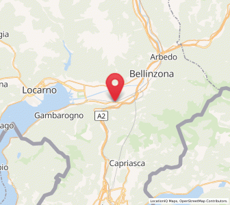 Map of Cadenazzo, Ticino