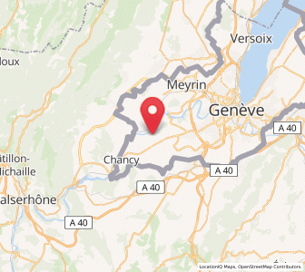 Map of Cartigny, Geneva
