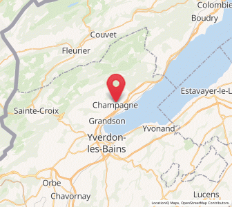 Map of Champagne, Vaud