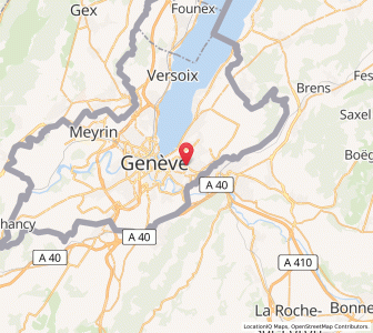 Map of Chêne-Bougeries, Geneva