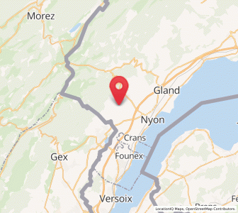 Map of Chéserex, Vaud
