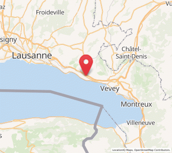 Map of Chexbres, Vaud