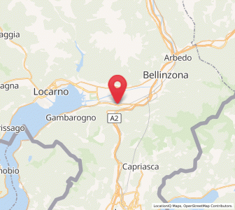 Map of Contone, Ticino