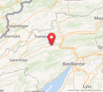 Map of Corgémont, Bern