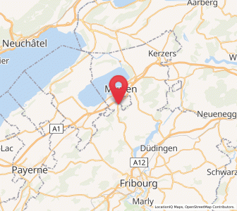 Map of Cougevaux, Fribourg