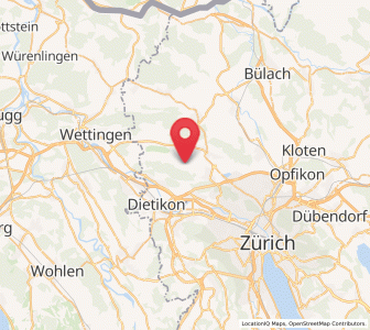 Map of Dällikon / Dällikon (Dorf), Zurich