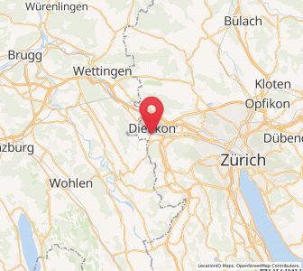 Map of Dietikon / Kreuzacker, Zurich