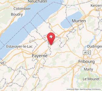 Map of Dompierre, Fribourg