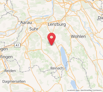 Map of Dürrenäsch, Aargau