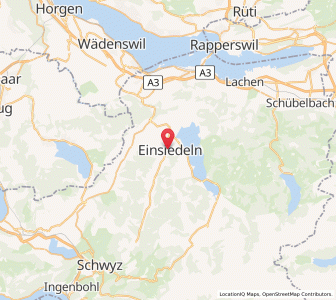 Map of Einsiedeln, Schwyz