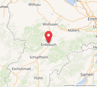 Map of Entlebuch, Lucerne