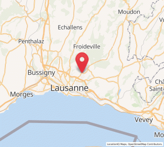 Map of Épalinges, Vaud