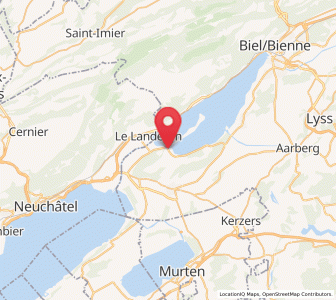 Map of Cerlier, Bern