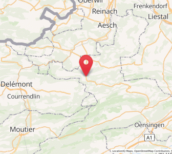 Map of Erschwil, Solothurn