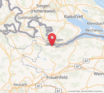 Map of Eschenz, Thurgau