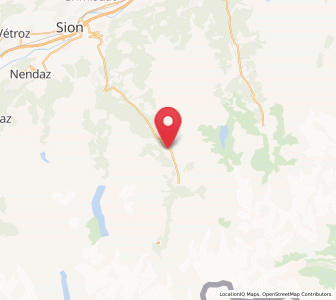 Map of Evolène, Valais