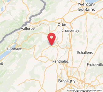 Map of Ferreyres, Vaud