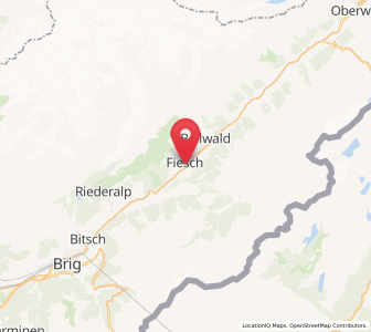 Map of Fiesch, Valais
