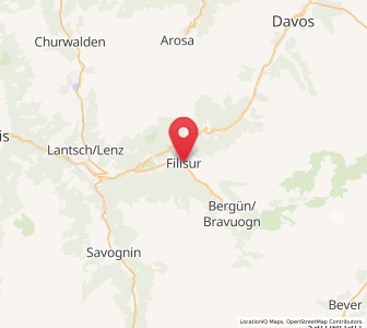 Map of Filisur, Grisons