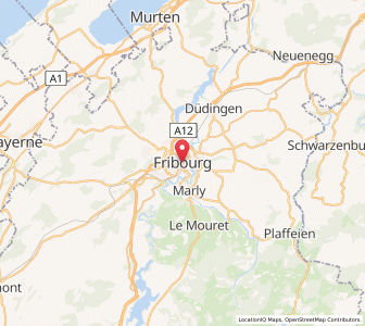Map of Fribourg, Fribourg