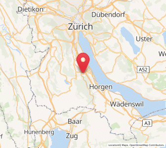 Map of Gattikon, Zurich