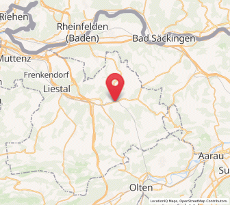 Map of Gelterkinden, Basel-Landschaft