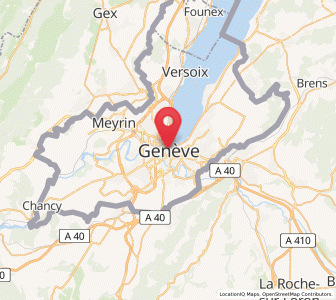 Map of Genève, Geneva