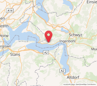 Map of Gersau, Schwyz